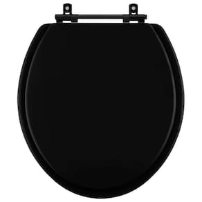 Assento Sanitario Convencional Oval Universal Branco com Ferragem Preta