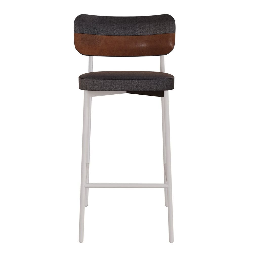 Banqueta Alloa Fixa com 4 Pés 50 X 44,7 X 163,5cm com 1 Unidade Preto/Whisky/Branco Epoxi