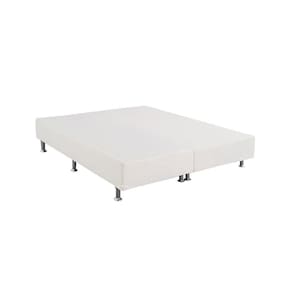 Cama Box Base Queen Light Tecido White (158x198x24) - Ortobom