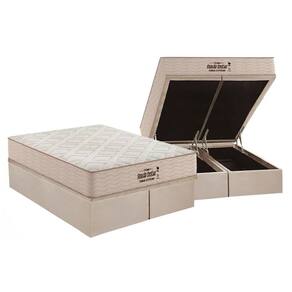 Cama Box Baú King: Colchão Ortopédico Probel AG65 HR Gel Compact Force Extreme Double Face + Base CRC Suede Clean(193x203)