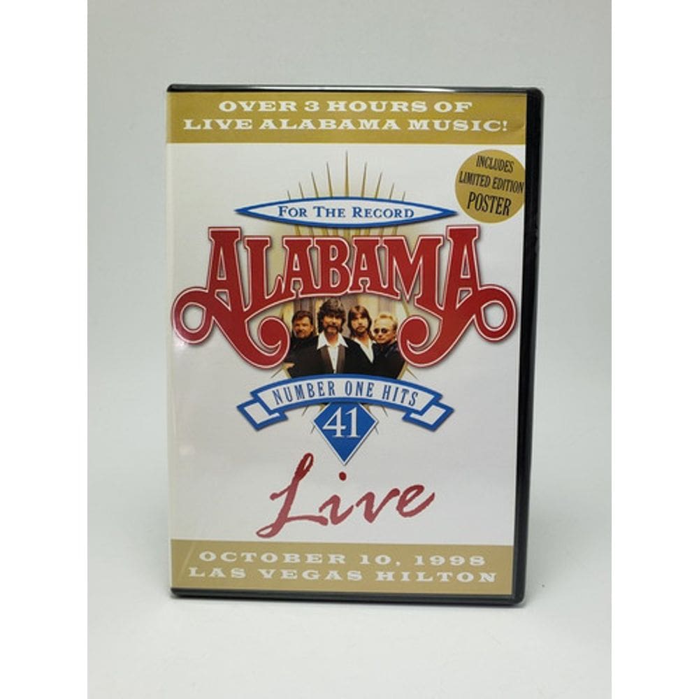 Dvd Alabama - For The Record 41/number One Hits (live)