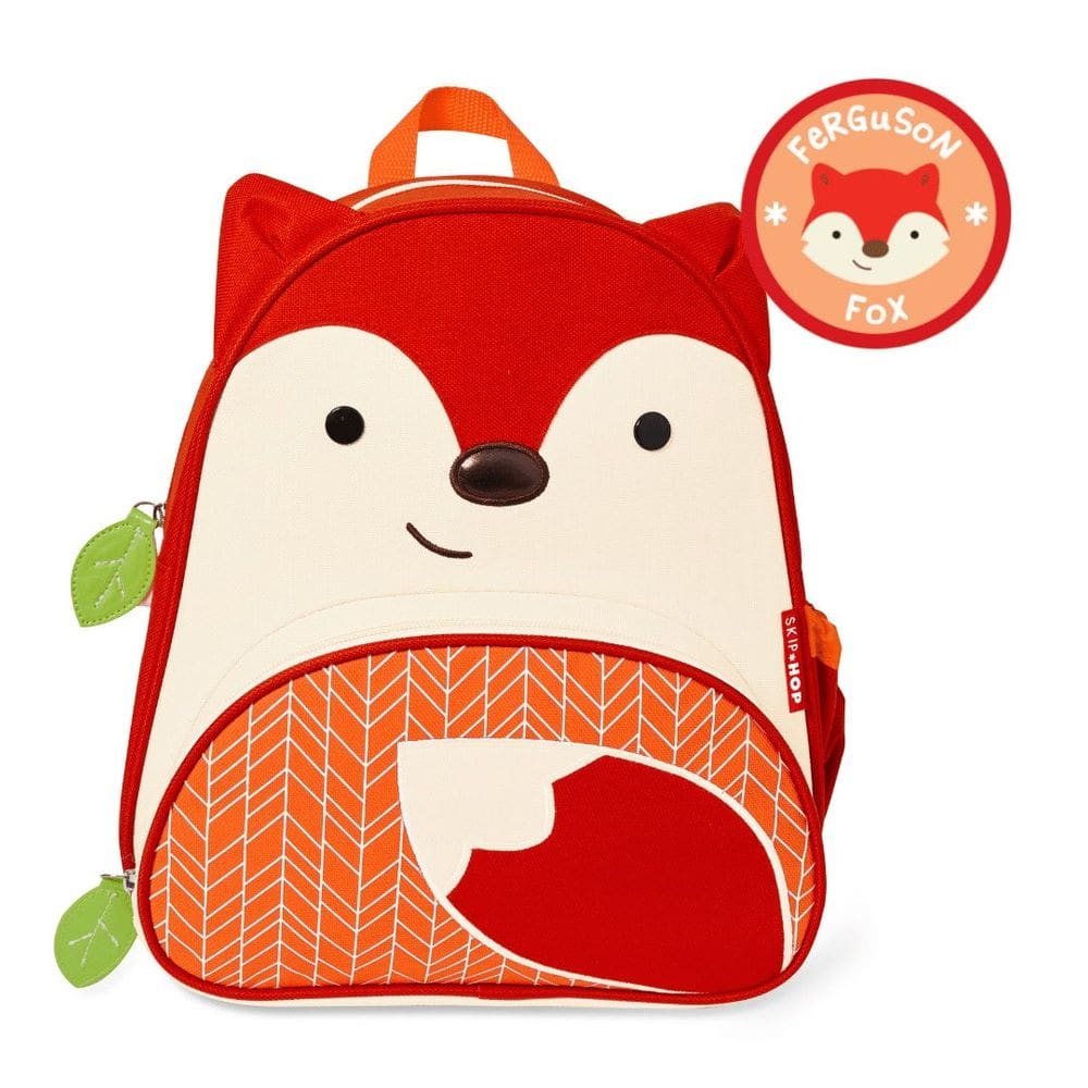 Mochila Infantil Raposa Zoo Skip Hop Espaçoso e Forro Fácil de Limpar