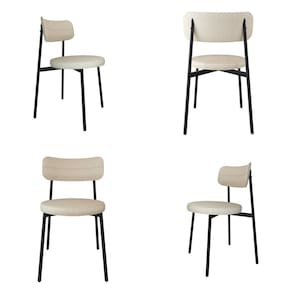 Cadeira Kyta Fixa com 4 Pés 50 X 44,7 X 83,8 Cm com 2 Unidades Preto