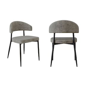 Cadeira Bless Fixa com 4 Pés 55 X 52,5 X 77,5 Cm com 2 Unidades Marrom/Preto