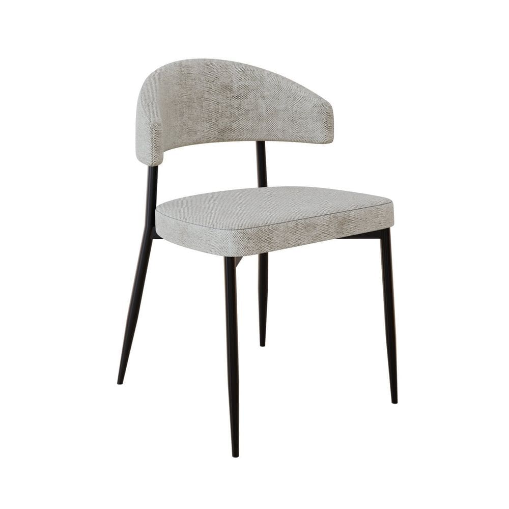 Cadeira Bless Fixa com 4 Pés 55 X 52,5 X 77,5 Cm com 1 Unidade Off White/Preto