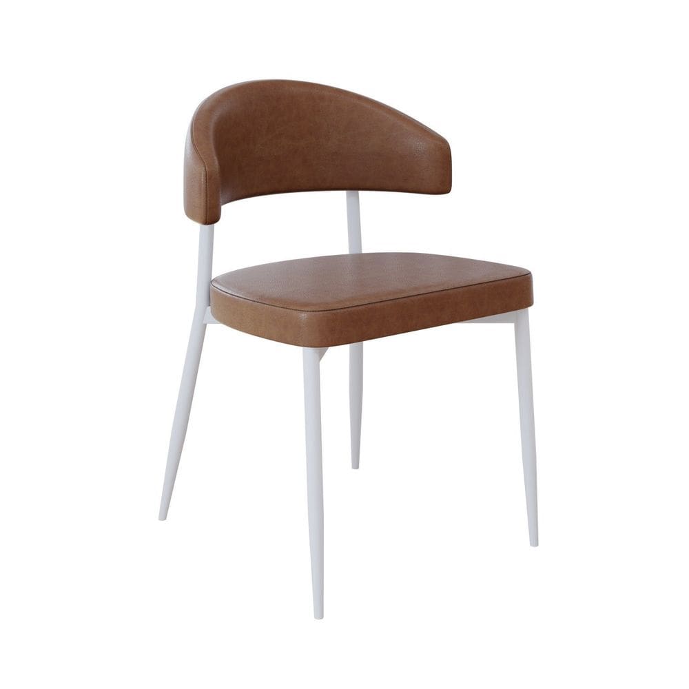 Cadeira Bless Fixa com 4 Pés 55 X 52,5 X 77,5 Cm com 1 Unidade Whisky/Branco