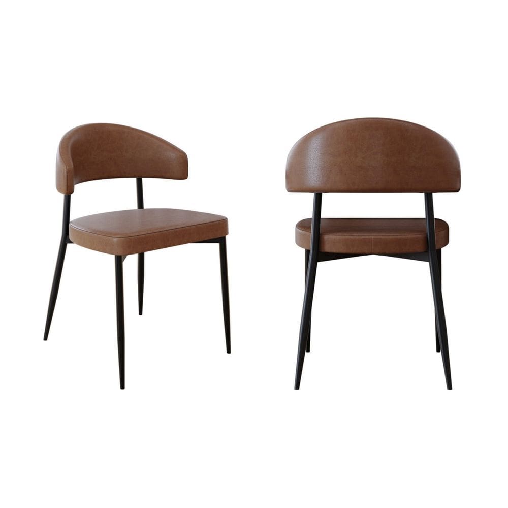 Cadeira Bless Fixa com 4 Pés 55 X 52,5 X 77,5 Cm com 2 Unidades Whisky/Preto