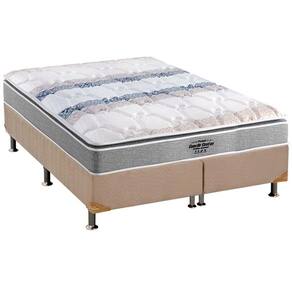 Cama Box Queen: Colchão Anatômico Probel D33/AG65 Guarda Costas Extreme Resistence + Base CRC Suede Clean(158x198)