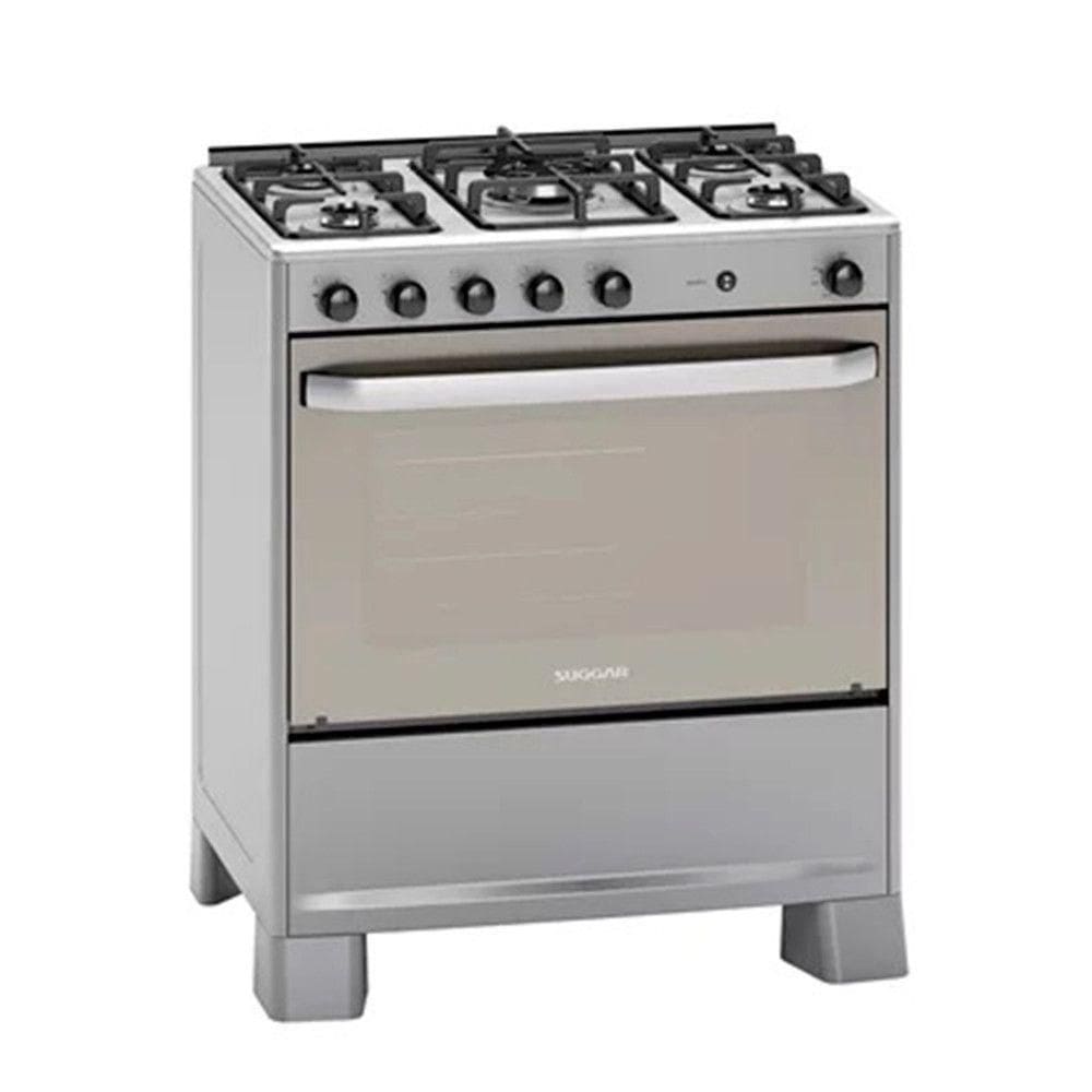 Fogão De Piso FGISL510PRIX Select 5 Bocas Suggar Prata Bivolt