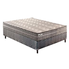 Cama Box Casal: Colchão Espuma Paropas D45 Pasquale Plus + Base CRC Rústico Black(138x188)