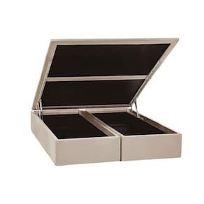 Cama Box Baú Universal King Suede Clean (186x198x35) - Ortobom