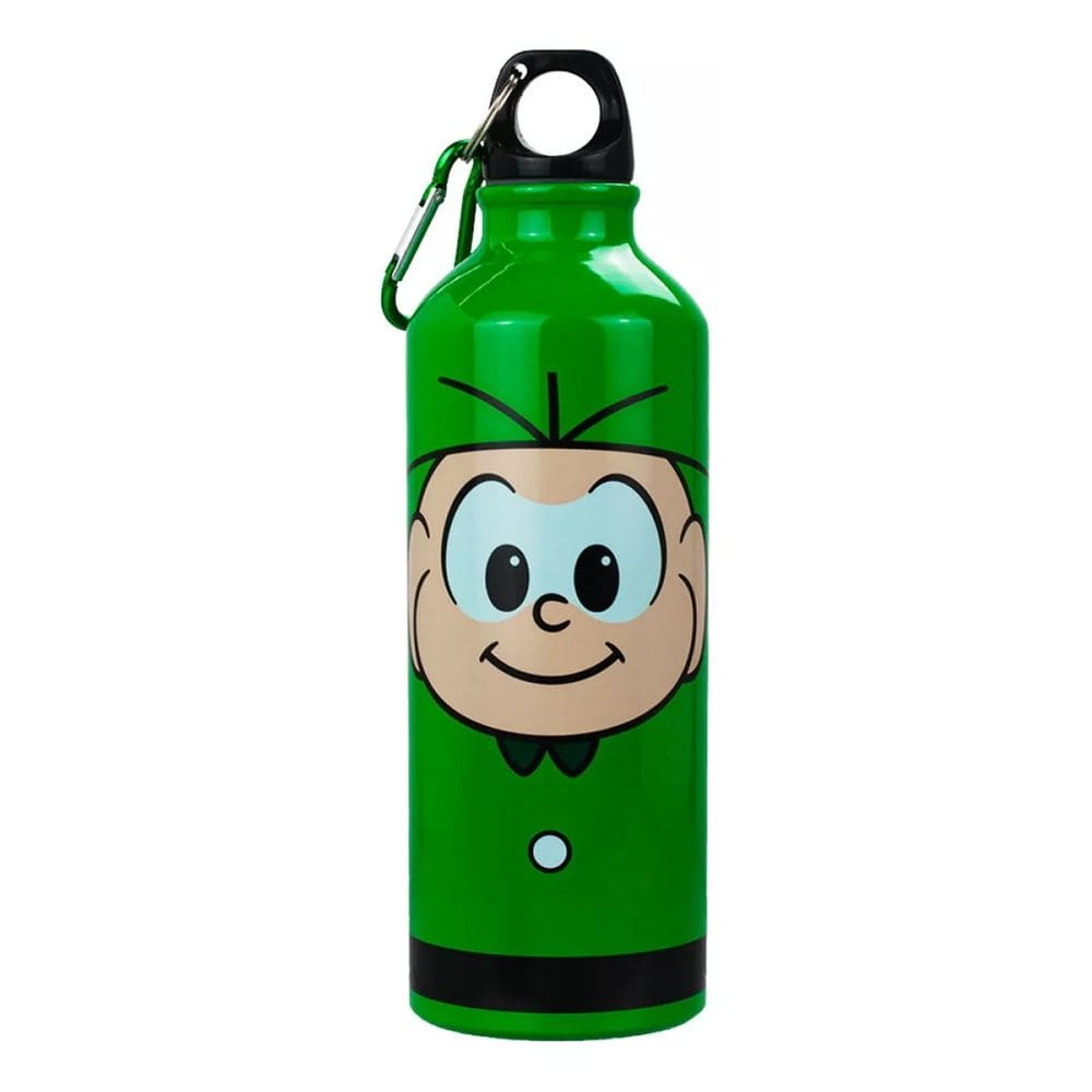 Garrafa Alumínio Verde Cebolinha 500ml - Turma Da Mônica