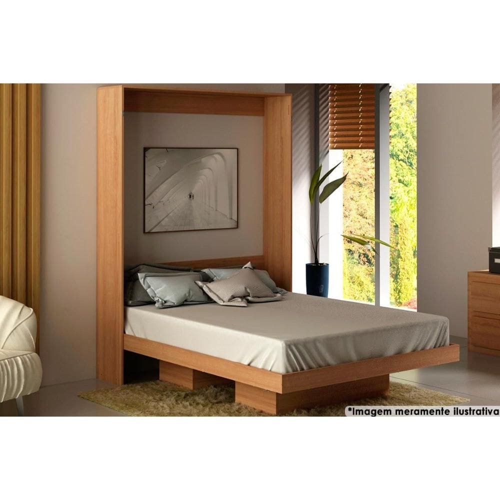 Cama Dobrável Articulada MultifuncionalCM8016 Amêndoa - Tecno Mobili