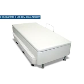 Cama Box Baú c/Auxiliar Solteiro Universal Courano White (88x188) - Ortobom