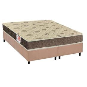 Cama Box Queen: Colchão Espuma Orthoflex D33 Comfortpedic Line + Base CRC Suede Clean(158x198)