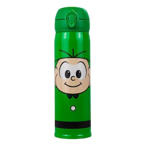 Garrafa Térmica Verde Cebolinha 400ml - Turma Da Mônica