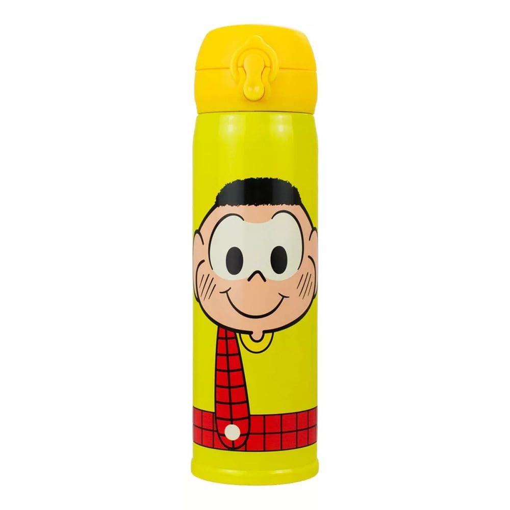 Garrafa Térmica Amarela Cascão 400ml - Turma Da Mônica