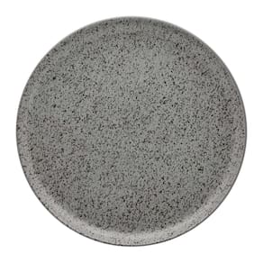 Prato Raso Em Cerâmica Flat Gray 26cm Oxford
