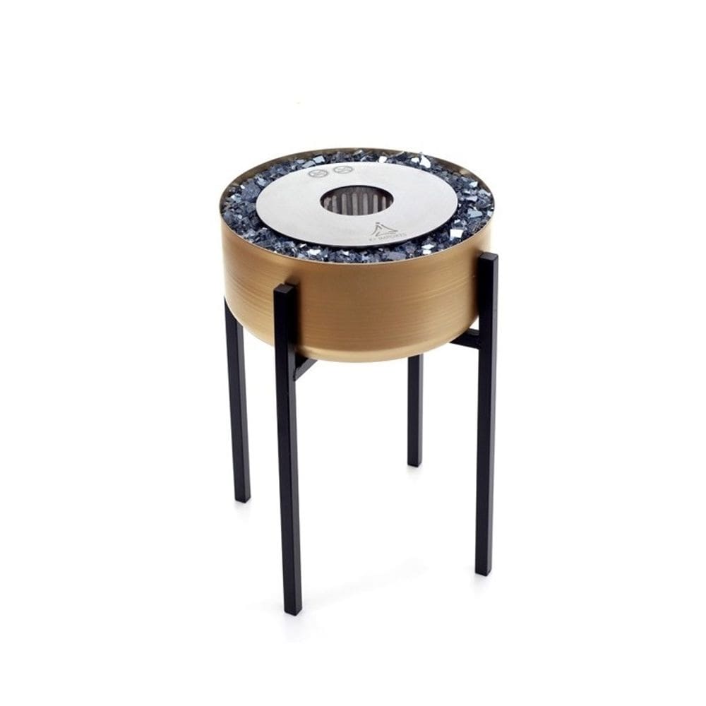 Lareira Ecológica Modelo Tocha Dourada Grande - K3 Imports