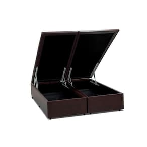 Cama Box Baú Universal King Courano Brown (193x203x35) - Costa Rica