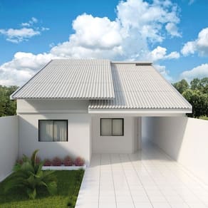 Kit com 5 Cumeeira Normal 1100x6mm 15 Graus Cinza