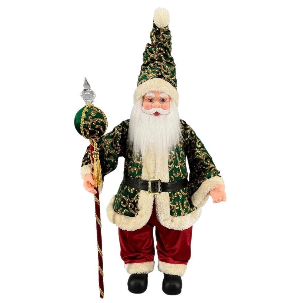 Papai Noel Grande Verde E Vermelho Decoração Natal 70Cm