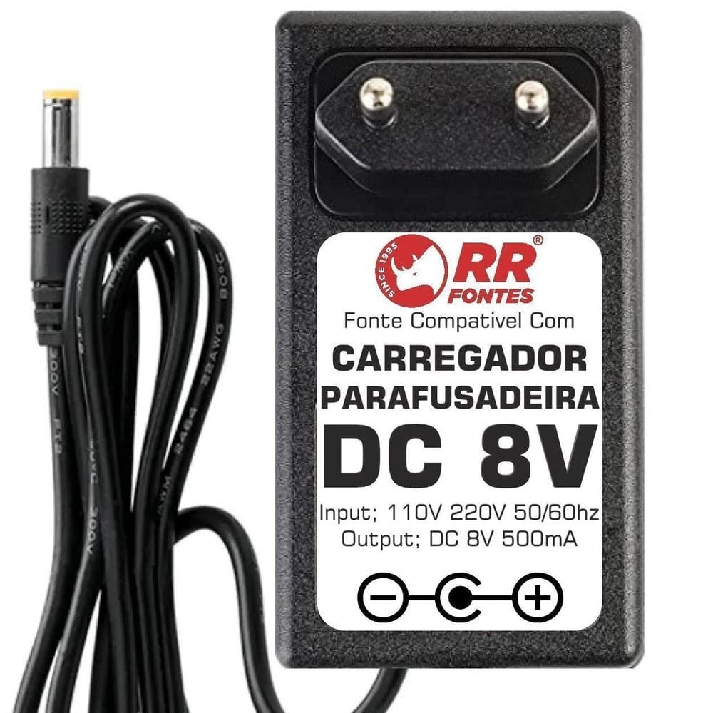 Fonte Carregador 8V Para Parafusadeira
