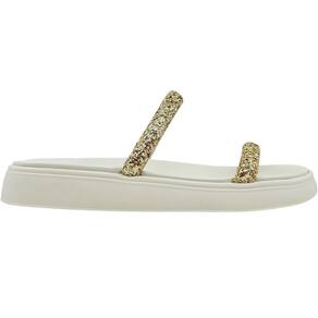 Tamanco Feminino Casual Dia a Dia Papete Tiras com Brilho Moleca 5507.100