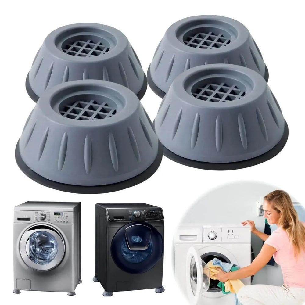 Pé Nivelador Lava E Seca Suporte Secadora Anti Vibração 4 Un