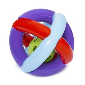Brinquedo Bola Maluquinha Para Bebe Com Chocalho Mercotoys 269