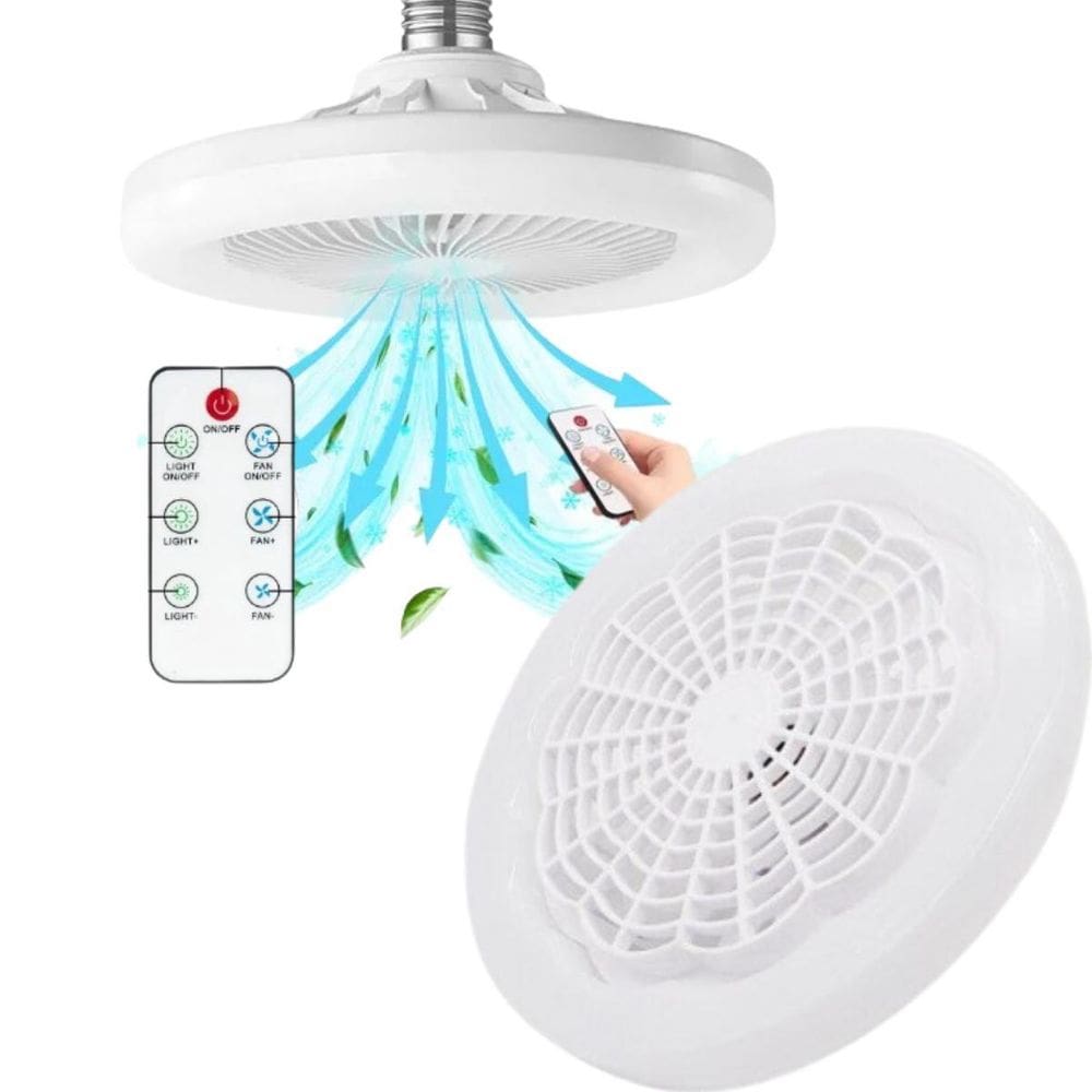 Ventilador De Teto Com Luminária E Controle Perfeito