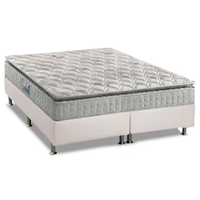 Cama Box King: Colchão Espuma Anjos D33 Orthosono + Base CRC Courano White(193x203)