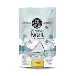 Sal Marinho BR Spices Integral De Mossoró Fino Pouch 1KG