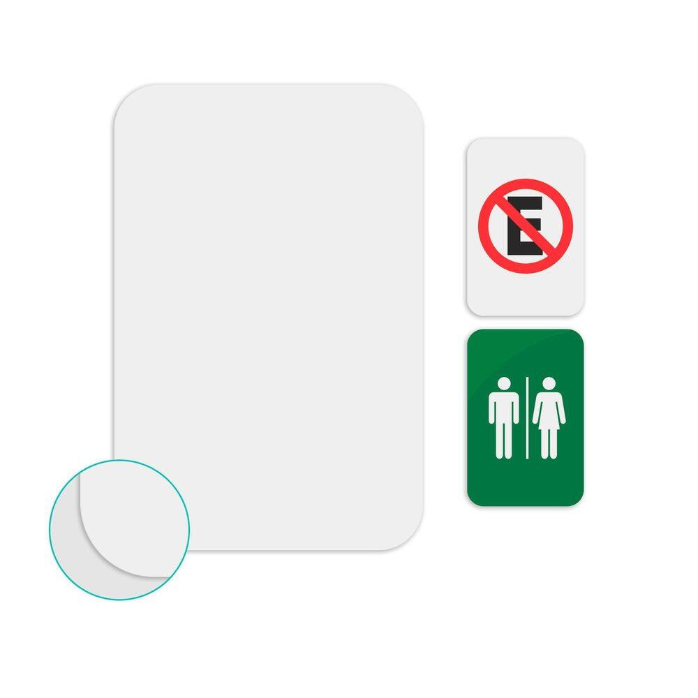 Kit 10 Chapas Placas De Metal Sublimação 15X20Cm - Branco