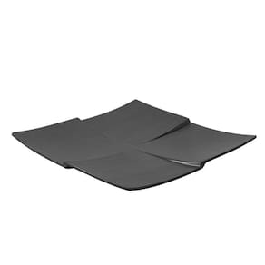 Prato Quadrado 28cm Melamina 100% Profissional Gourmet Mix Preto