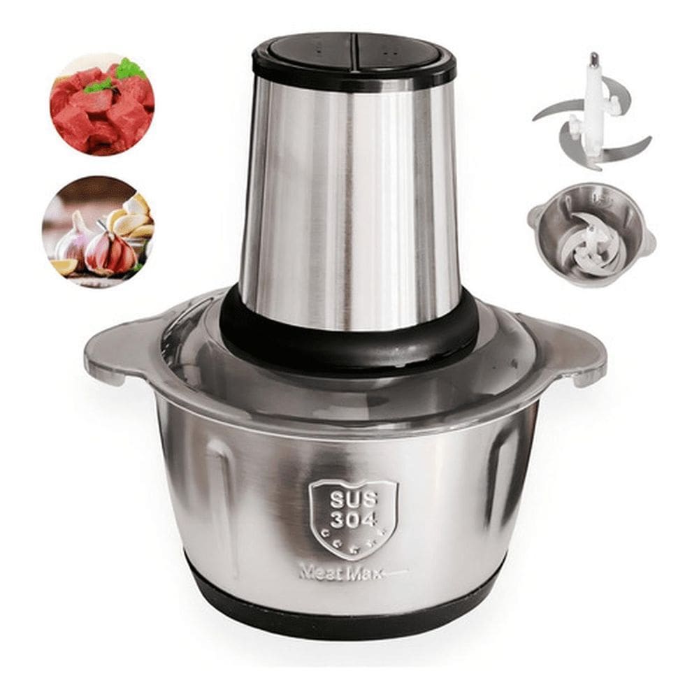 Moedor Elétrico Multiprocessador Carne, Picador Legumes Inox