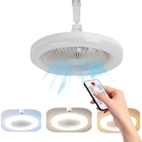 Luminária Ventilador Lâmpada Teto 36W Led Multitemperatura