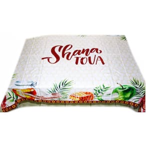 Toalha Forro De Decoração Judaico Mesa De Jantar Shaná Tova