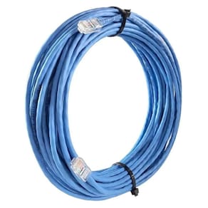 Cabo De Rede Cat 6 Mpt Interno 30 Metros U/utp 4p X 23awg | Azul Com Conectores