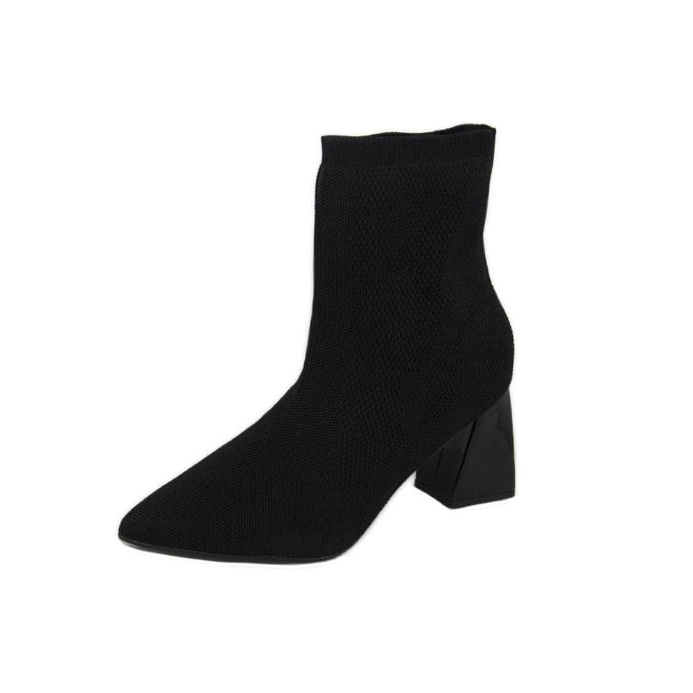 Bota Feminina Bebecê Cano Médio REF: T4316-033 MALHA-VERNIZ
