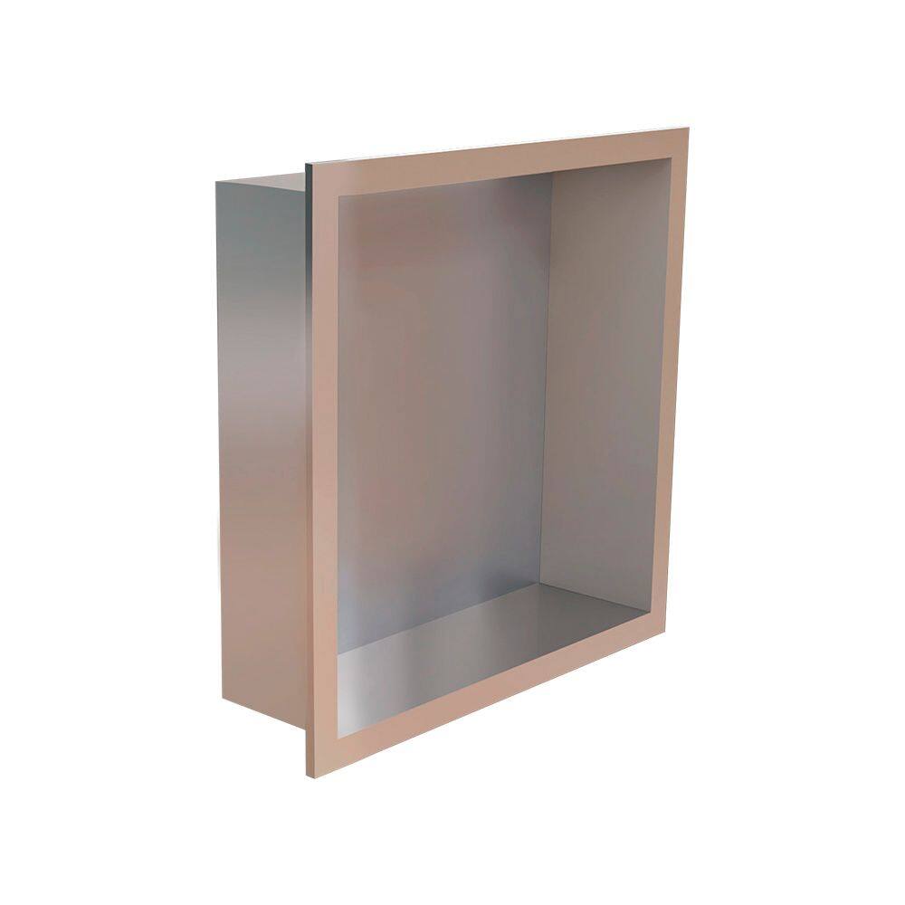 Nicho de Embutir para Banheiro Linear Elleve 9563 30x30 Inox