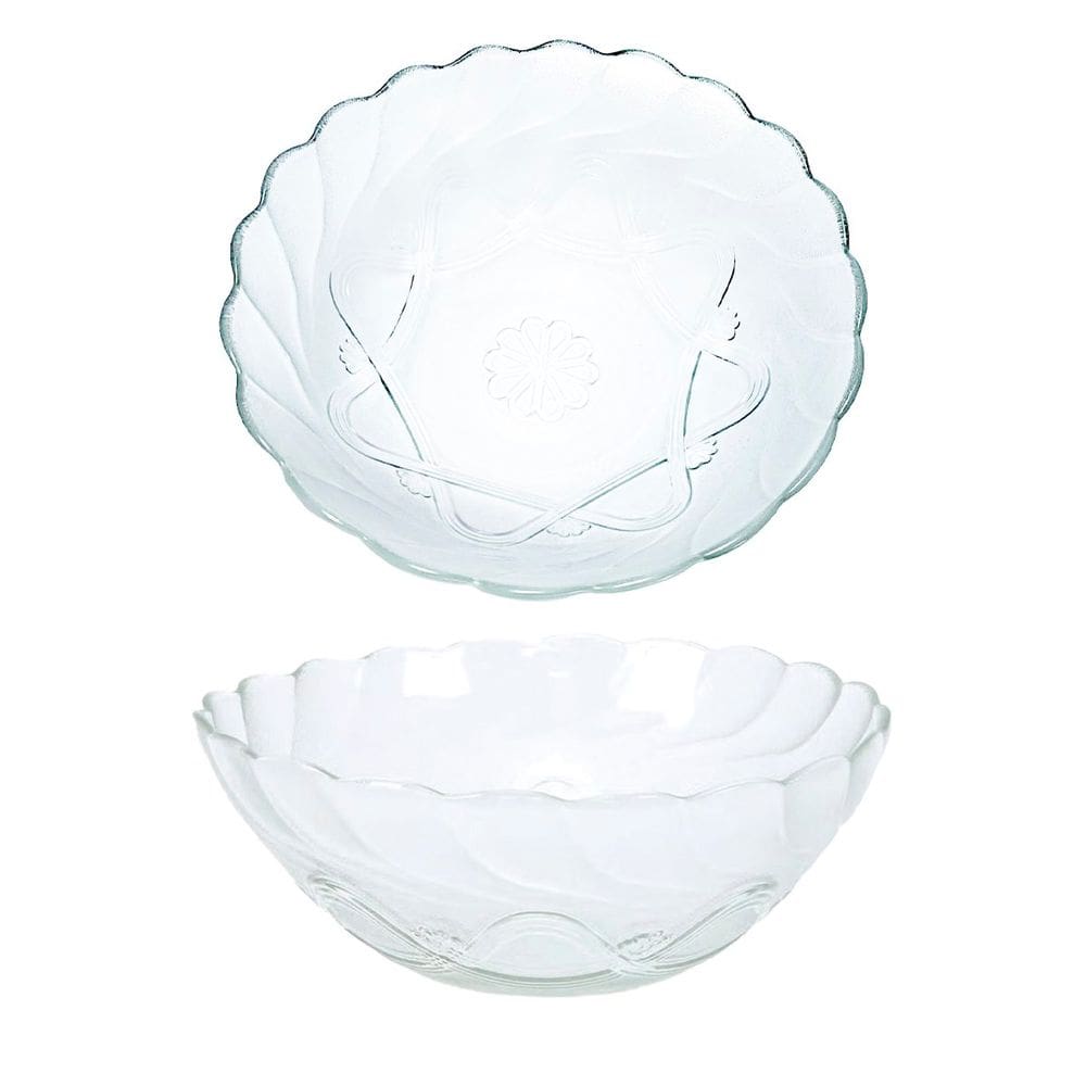 Kit Tigela Bowl em Vidro Transparente 12 Peças 250ml