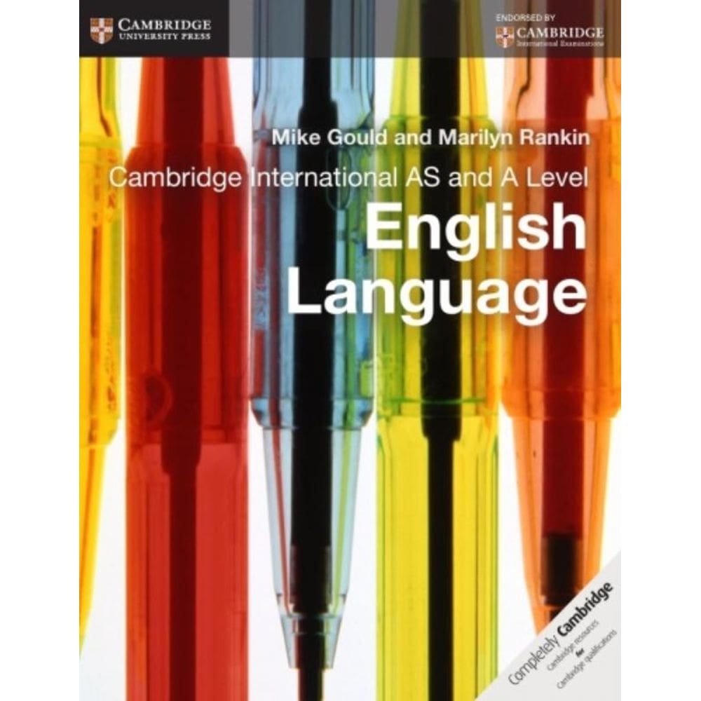 Cambridge International As And A Level English - L