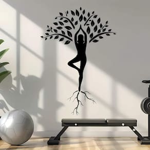 Árvore De Parede Yoga Contemporânea