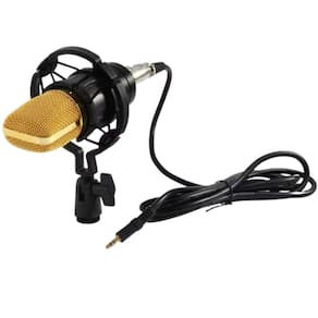 Microfone condensador profissional omnidirecional Podcast