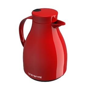Garrafa Térmica Mesa Paris Vermelha 1L Bule Gatilho Chá Café