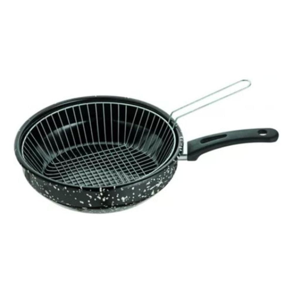 Frigideira 20 Esmaltada C/Cesto 1,7Ml Indução Jjb Utilidades