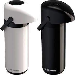 Kit 2 Garrafa Térmica Mesa Verona Pressão Café C Leite 1,8L