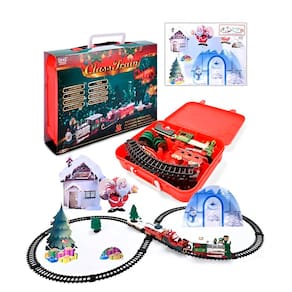 Brinquedo Locomotiva Trilho Trem Natal Elétrico Papai Noel
