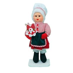 Boneco Natal Mamãe Noel Confeiteira Padaria Decoração 80cm